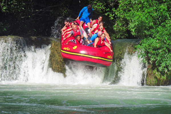 Rafting in the Rio Formoso in Bonito.