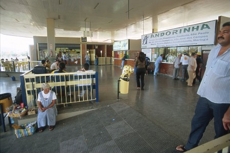 Inside the rodoviária inter-city bus station in Corumbá.