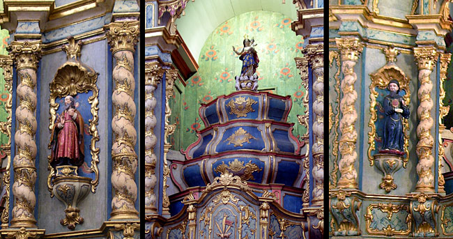 Interior of Nossa Senhora do Rosário, Cuiabá, Brazil